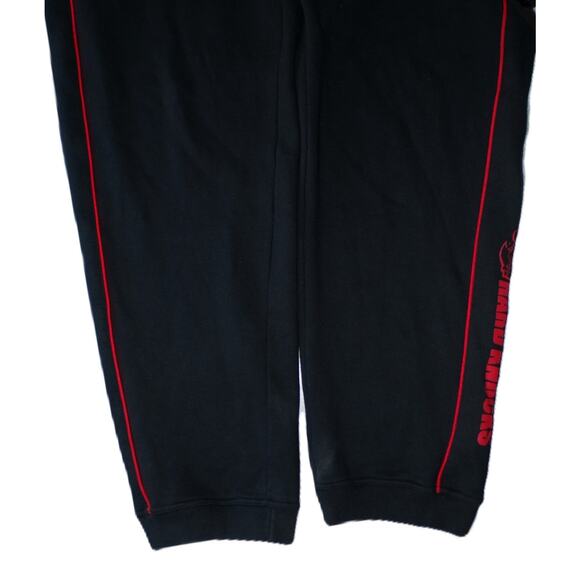 Vtg Y2k School of Hard Knocks Joggers Sweatpants XL Black red Baggy Dice Hip-Hop - Picture 12 of 14